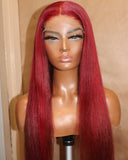 Magenta HD Closure Wig