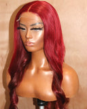 Magenta HD Closure Wig