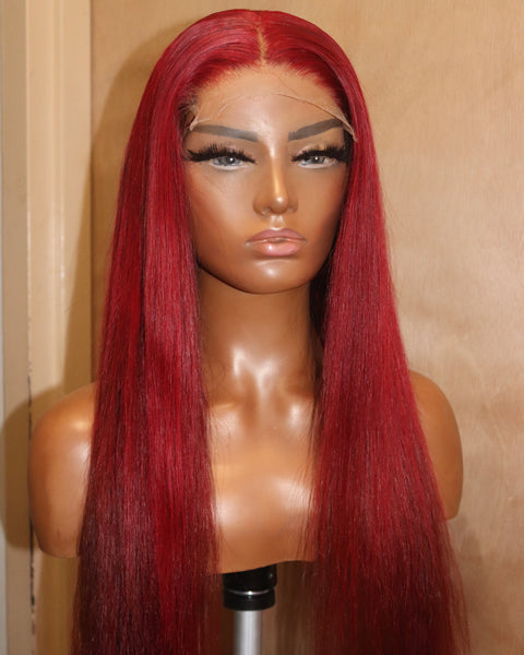 Magenta HD Closure Wig